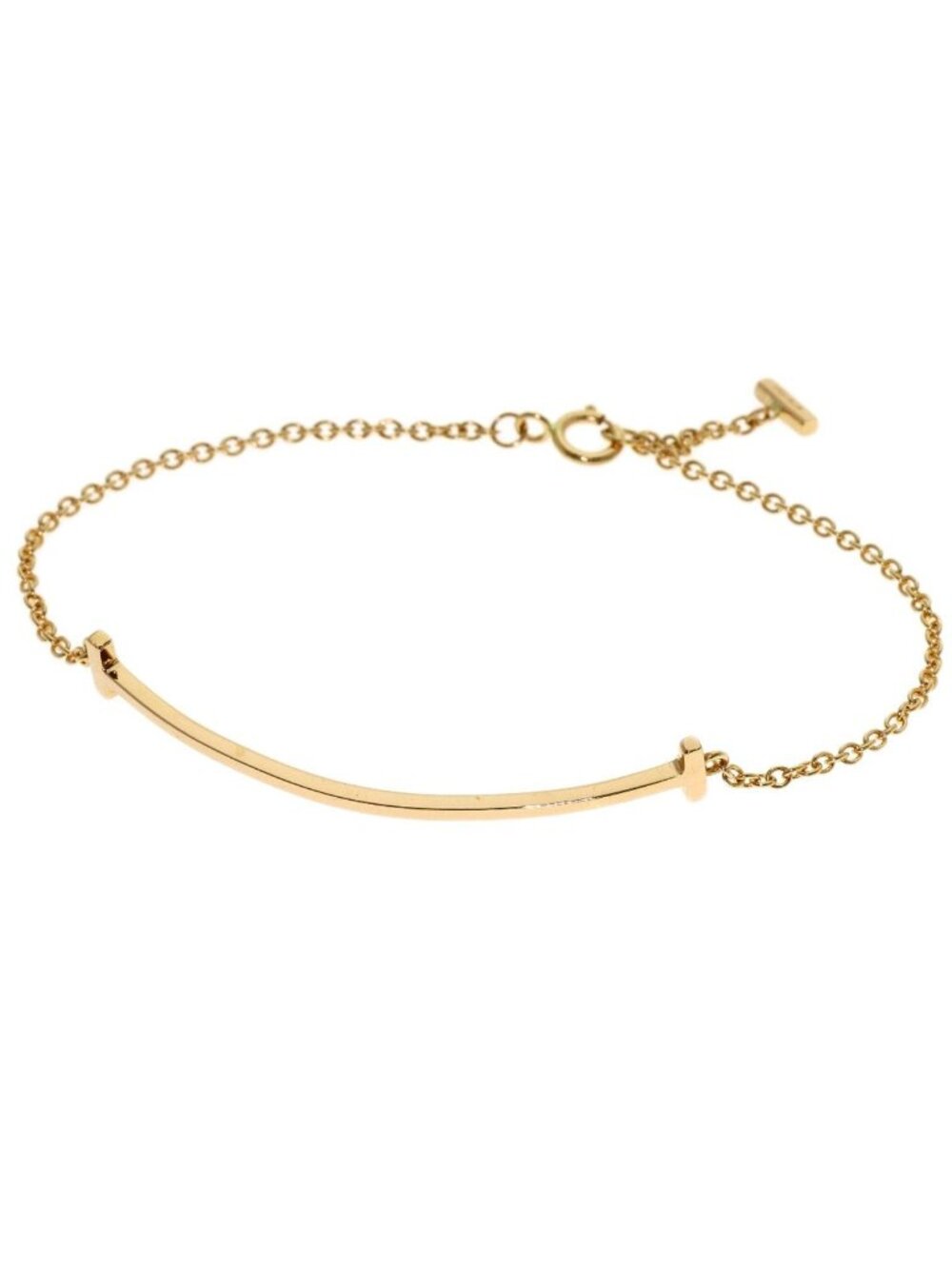 Tiffany & Co T Smile Small Bracelet 18K Pink Gold